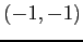 $(-1,-1)$
