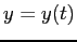 $y=y(t)$