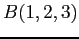 $B(1,2,3)$